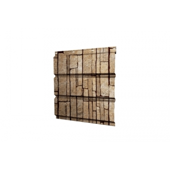 ГРАНД ЛАЙН Софит металлический полная перфорация 0,45 Print Elite с пленкой Sand Stone TwinColor ГРАНД ЛАЙН Софит металлический полная перфорация 0,45 Print Elite с пленкой Sand Stone TwinColor