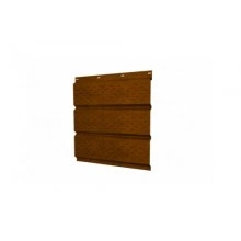 ГРАНД ЛАЙН Софит металлический полная перфорация 0,45 Print Elite с пленкой Golden Wood TwinColor