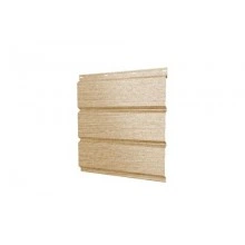 ГРАНД ЛАЙН Софит металлический полная перфорация 0,45 Print Elite с пленкой Milky Wood TwinColor