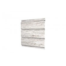 ГРАНД ЛАЙН Софит металлический полная перфорация 0,45 Print Elite с пленкой Snow Wood TwinColor