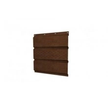 ГРАНД ЛАЙН Софит металлический центральная перфорация 0,45 Print Elite с пленкой Antique Wood TwinColor