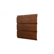 ГРАНД ЛАЙН Софит металлический центральная перфорация 0,45 Print Premium с пленкой Golden Wood Fresh