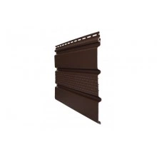 ГРАНД ЛАЙН Софит Premium Acryl Grand Line частично перфорированный темный дуб (3,0м)
