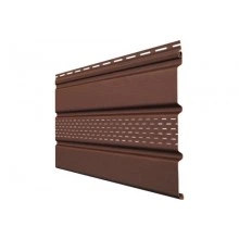 ГРАНД ЛАЙН Софит Classic Grand Line частично перфорированный шоколадный (3,0м)