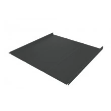 ГРАНД ЛАЙН Фальц двойной стоячий Line Grand Line 0,5 Satin Matt TX с пленкой на замках RAL 7016 антрацитово-серый