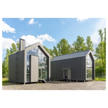 ГРАНД ЛАЙН Фальц двойной стоячий Grand Line 0,5 Satin Matt с пленкой на замках RAL 7024 мокрый асфальт