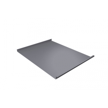 ГРАНД ЛАЙН Фальц двойной стоячий Grand Line 0,7 PE с пленкой на замках RAL 7004 сигнальный серый ГРАНД ЛАЙН Фальц двойной стоячий Grand Line 0,7 PE с пленкой на замках RAL 7004 сигнальный серый
