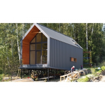 ГРАНД ЛАЙН Кликфальц Line Grand Line 0,5 Rooftop Бархат с пленкой на замках RAL 7024 мокрый асфальт