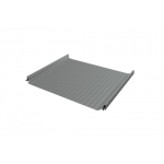 ГРАНД ЛАЙН Кликфальц Pro Gofr Grand Line 0,5 GreenCoat Pural BT, matt с пленкой на замках RR 22 серый (RAL 7000 серая белка)