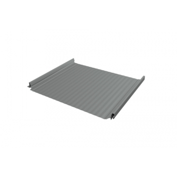 ГРАНД ЛАЙН Кликфальц Pro Gofr Grand Line 0,5 GreenCoat Pural BT, matt с пленкой на замках RR 22 серый (RAL 7000 серая белка)