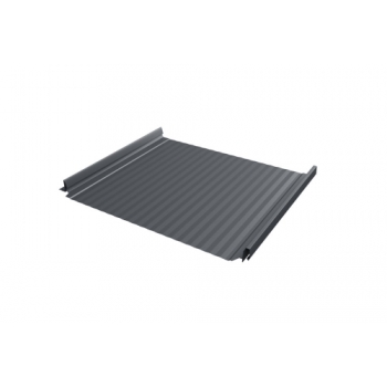 ГРАНД ЛАЙН Кликфальц Pro Gofr Grand Line 0,5 Satin с пленкой на замках RAL 7024 мокрый асфальт ГРАНД ЛАЙН Кликфальц Pro Gofr Grand Line 0,5 Satin с пленкой на замках RAL 7024 мокрый асфальт