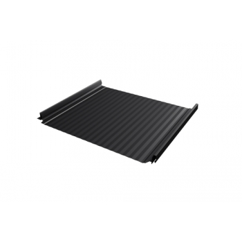 ГРАНД ЛАЙН Кликфальц Pro Gofr Grand Line 0,45 Drap с пленкой на замках RAL 9005 черный ГРАНД ЛАЙН Кликфальц Pro Gofr Grand Line 0,45 Drap с пленкой на замках RAL 9005 черный