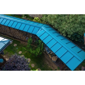 ГРАНД ЛАЙН Кликфальц Pro Line Grand Line 0,45 PE с пленкой на замках RAL 5021 водная синь ГРАНД ЛАЙН Кликфальц Pro Line Grand Line 0,45 PE с пленкой на замках RAL 5021 водная синь