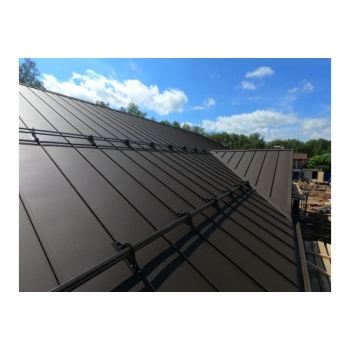 ГРАНД ЛАЙН Кликфальц Pro Grand Line 0,5 Rooftop Бархат с пленкой на замках RR 32 темно-коричневый