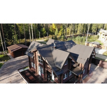 ГРАНД ЛАЙН Металлочерепица классик 0,5 Satin Matt RR 32 темно-коричневый