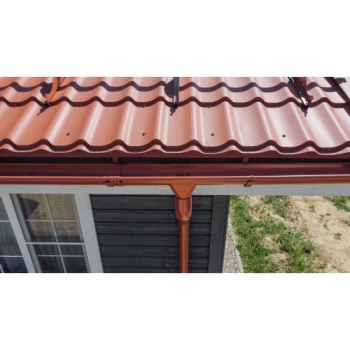 ГРАНД ЛАЙН Металлочерепица классик 0,5 Satin Matt RAL 8004 терракота