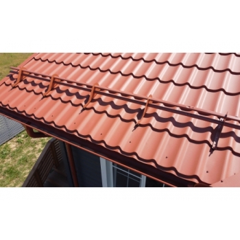 ГРАНД ЛАЙН Металлочерепица классик 0,5 Satin Matt RAL 8004 терракота