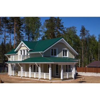 ГРАНД ЛАЙН Металлочерепица классик 0,5 Satin RAL 6005 зеленый мох ГРАНД ЛАЙН Металлочерепица классик 0,5 Satin RAL 6005 зеленый мох