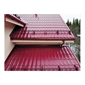 ГРАНД ЛАЙН Металлочерепица классик 0,5 Satin RAL 3005 красное вино