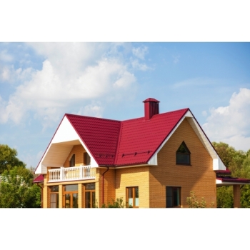 ГРАНД ЛАЙН Металлочерепица классик 0,5 Satin RAL 3005 красное вино ГРАНД ЛАЙН Металлочерепица классик 0,5 Satin RAL 3005 красное вино