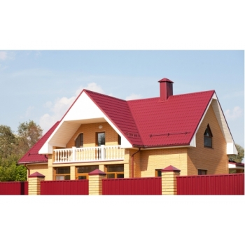 ГРАНД ЛАЙН Металлочерепица классик 0,5 Satin RAL 3005 красное вино ГРАНД ЛАЙН Металлочерепица классик 0,5 Satin RAL 3005 красное вино