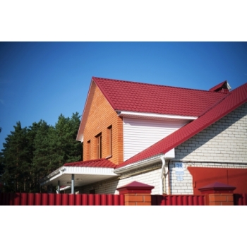 ГРАНД ЛАЙН Металлочерепица классик 0,5 Satin RAL 3005 красное вино ГРАНД ЛАЙН Металлочерепица классик 0,5 Satin RAL 3005 красное вино