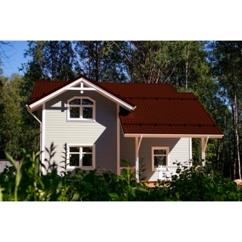 ГРАНД ЛАЙН Металлочерепица классик 0,5 Satin RAL 3009 оксидно-красный ГРАНД ЛАЙН Металлочерепица классик 0,5 Satin RAL 3009 оксидно-красный