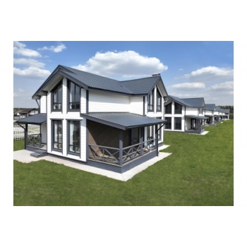 ГРАНД ЛАЙН Металлочерепица классик 0,5 Satin RAL 7024 мокрый асфальт