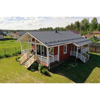 ГРАНД ЛАЙН Металлочерепица классик 0,5 Satin RAL 7024 мокрый асфальт