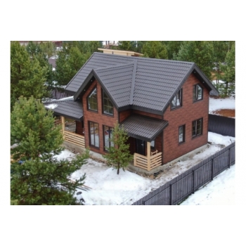 ГРАНД ЛАЙН Металлочерепица классик 0,5 Satin RR 32 темно-коричневый