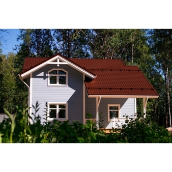 ГРАНД ЛАЙН Металлочерепица классик 0,5 Satin RAL 8004 терракота ГРАНД ЛАЙН Металлочерепица классик 0,5 Satin RAL 8004 терракота