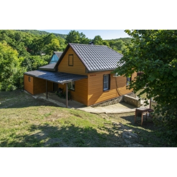 ГРАНД ЛАЙН Металлочерепица камея 0,5 Satin RR 32 темно-коричневый ГРАНД ЛАЙН Металлочерепица камея 0,5 Satin RR 32 темно-коричневый