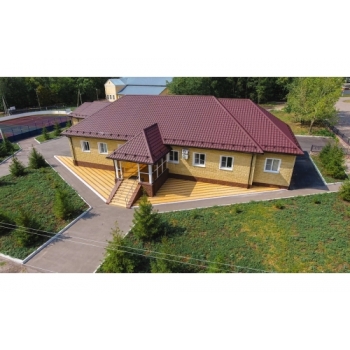ГРАНД ЛАЙН Металлочерепица камея 0,5 Satin Matt RAL 3005 красное вино ГРАНД ЛАЙН Металлочерепица камея 0,5 Satin Matt RAL 3005 красное вино