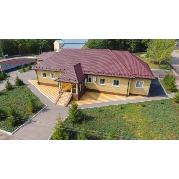 ГРАНД ЛАЙН Металлочерепица камея 0,5 Satin Matt RAL 3005 красное вино ГРАНД ЛАЙН Металлочерепица камея 0,5 Satin Matt RAL 3005 красное вино