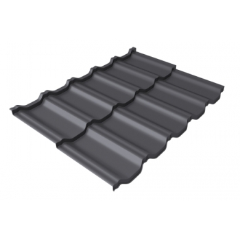 ГРАНД ЛАЙН Металлочерепица модульная квинта Uno Grand Line c 3D резом 0,5 Satin RAL 7004 сигнальный серый ГРАНД ЛАЙН Металлочерепица модульная квинта Uno Grand Line c 3D резом 0,5 Satin RAL 7004 сигнальный серый