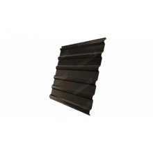 ГРАНД ЛАЙН Профнастил С20R Grand Line 0,5 GreenCoat Pural BT, matt RR 32 темно-коричневый (RAL 8019 серо-коричневый)