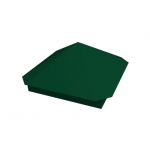 ГРАНД ЛАЙН Колпак на столб Пирамида 390х390мм 0,5 Satin с пленкой RAL 6005 зеленый мох