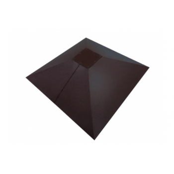 ГРАНД ЛАЙН Колпак на столб под фонарь 390х390мм 0,5 Satin с пленкой RAL 7024 мокрый асфальт ГРАНД ЛАЙН Колпак на столб под фонарь 390х390мм 0,5 Satin с пленкой RAL 7024 мокрый асфальт