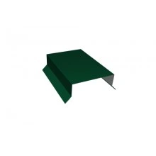 ГРАНД ЛАЙН Парапетная крышка прямая 100мм 0,45 PE с пленкой RAL 6005 зеленый мох (2,5м)