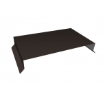 ГРАНД ЛАЙН Парапетная крышка прямая 250мм 0,5 Satin Matt RR 32 темно-коричневый (3м)