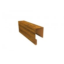 ГРАНД ЛАЙН Планка П-образная заборная 17 0,45 Print Premium Golden Wood (2м)