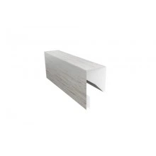 ГРАНД ЛАЙН Планка П-образная заборная 17 0,45 Print Elite Snow Wood TwinColor (3м)