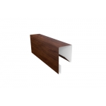 ГРАНД ЛАЙН Планка П-образная заборная 17 0,45 Print Premium Cherry Wood Fresh (2,5м)