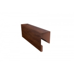 ГРАНД ЛАЙН Планка П-образная заборная 17 0,45 Print Premium Cherry Wood Fresh TwinColor (2м)