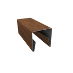 ГРАНД ЛАЙН Планка П-образная заборная 20 0,45 Print Elite Chestnut Wood TwinColor (3м)