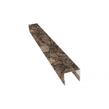 ГРАНД ЛАЙН Планка П-образная заборная 24 0,45 Print Elite King Stone TwinColor (2м) ГРАНД ЛАЙН Планка П-образная заборная 24 0,45 Print Elite King Stone TwinColor (2м)