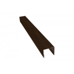ГРАНД ЛАЙН Планка П-образная заборная 24 0,45 Print Elite Antique Wood TwinColor (3м)