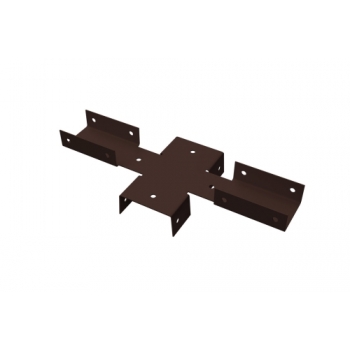ГРАНД ЛАЙН Кронштейн Х 60х60 Colority Black RAL 8017 ГРАНД ЛАЙН Кронштейн Х 60х60 Colority Black RAL 8017