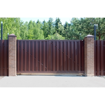 ГРАНД ЛАЙН Ворота откатные Colority Zinc 2,03x4,0 RAL 8017 ГРАНД ЛАЙН Ворота откатные Colority Zinc 2,03x4,0 RAL 8017