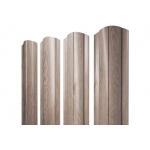 ГРАНД ЛАЙН Штакетник Круглый фигурный 0,45 Print Elite White Wood TwinColor